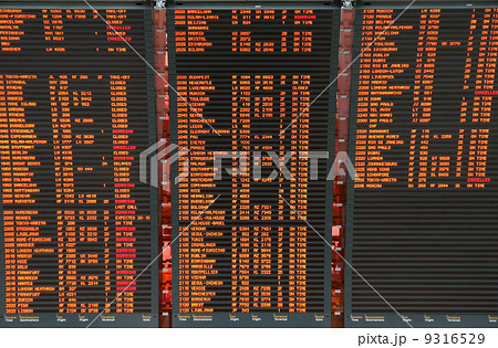 Airport flight board information Airport flight board information 9316529