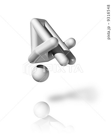 Gymnastics Trampoline 3D symbol Gymnastics Trampoline 3D symbol 9316548