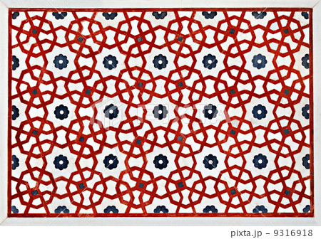 Detail of decorating the Taj Mahal 9316918