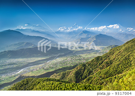 Sunrise in Himalaya mountains 9317004