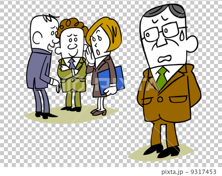 部下にうわさ話される上司  9317453