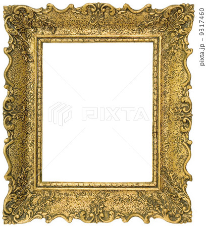 Golden picture frame cutout 9317460
