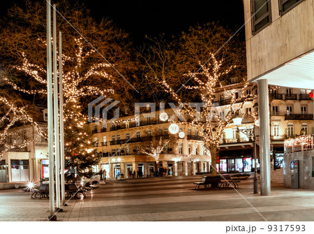 Historic center of Baden-Baden with Christmas lighting Historic center of Baden-Baden with Christmas lighting 9317593