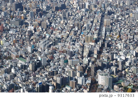 東京スカイツリー内から見た東京風景 9317633