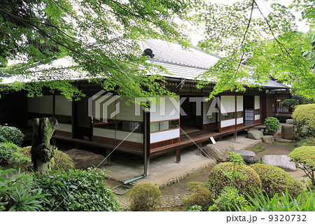 愛媛県新居浜市、住友グループの基礎を確立した広瀬宰平の旧宅・庭園を公園とした「広瀬公園」内の旧宅=「廣瀬記念邸」の新座敷 9320732