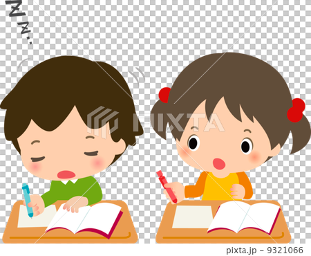 在上課期間打瞌睡的小學男孩 在上課期間打瞌睡的小學男孩 9321066