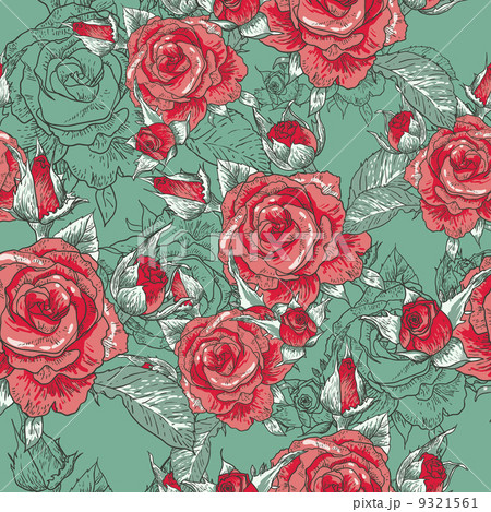 Beautiful Seamless Rose Background Beautiful Seamless Rose Background 9321561