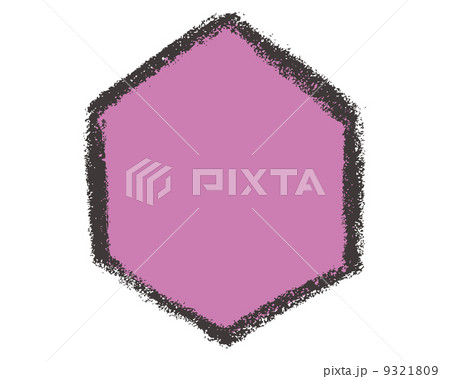 クレヨンお絵描きc 六角形のイラスト素材 クレヨンお絵描きc 六角形のイラスト素材