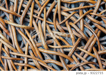 Close up of rattan chair 9322735