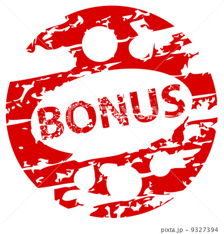 Grunge rubber stamp with the text bonus Grunge rubber stamp with the text bonus 9327394