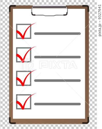 チェックリスト チェックリスト 9327641