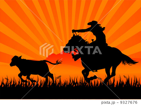 Riding cowboy 9327676