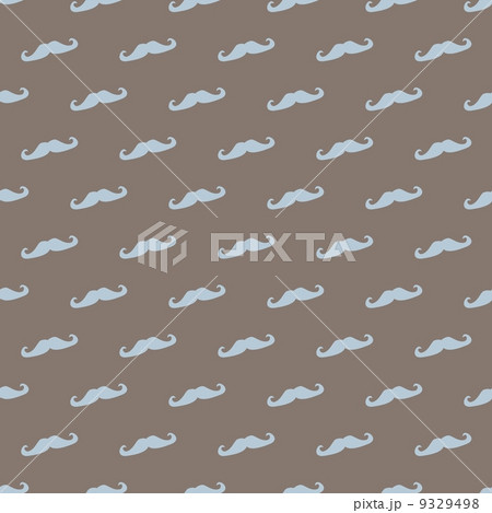 Seamless vector pattern, background or texture with hipster mint green or blue mustache Seamless vector pattern, background or texture with hipster mint green or blue mustache 9329498