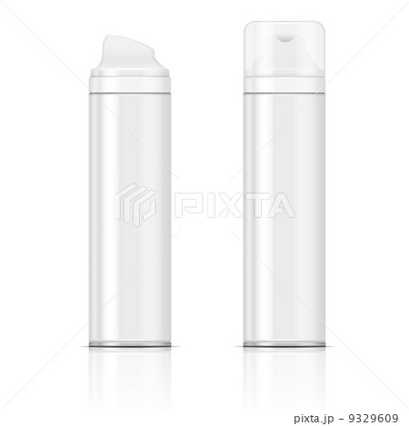 White shaving foam bottles 9329609