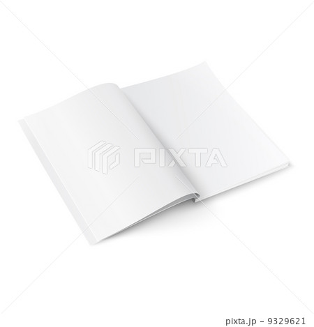 Blank magazine template with soft shadows. 9329621