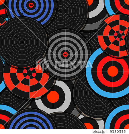 Colorful targets seamless background 9330556