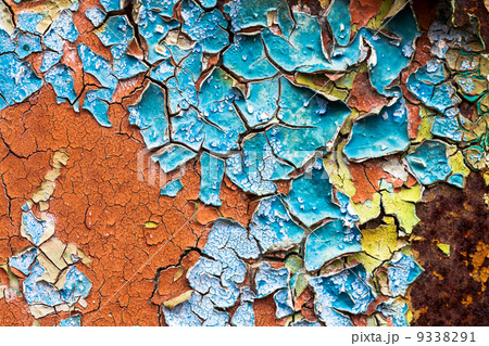 old abstract background from the cracked paint old abstract background from the cracked paint 9338291