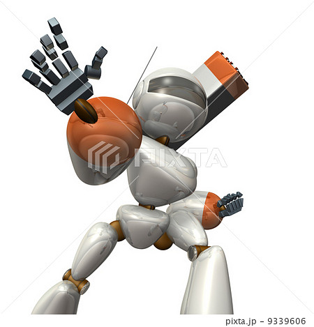 迫りくるロボットのレンダリング画像 9339606