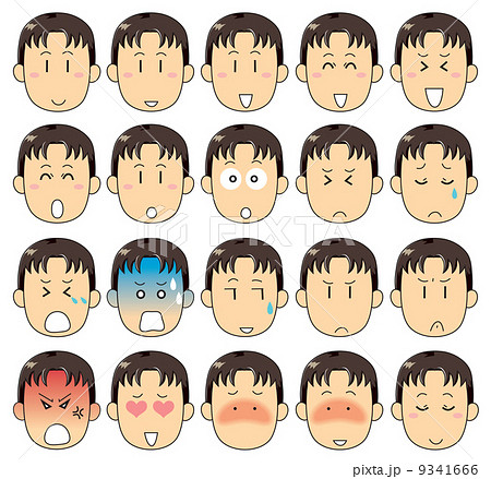 男性の顔・表情 男性の顔・表情 9341666