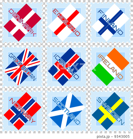Stamps with flags 9343005