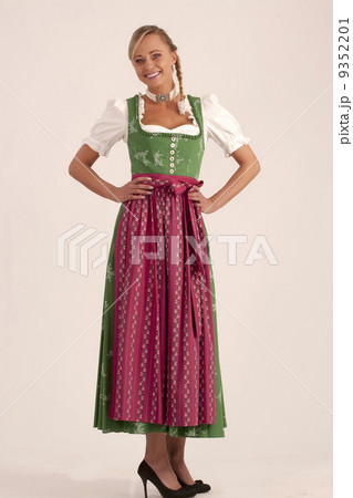 Bavarian girl with dancing 9352201