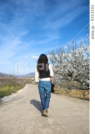 walking at valley of jerte 9353502