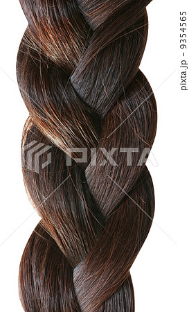 Braid close up isolated on white. 9354565