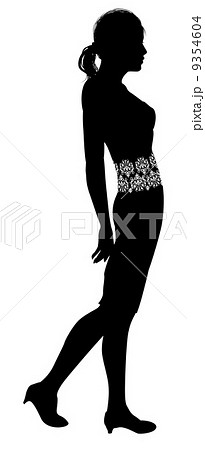 Woman profile silhouette Woman profile silhouette 9354604