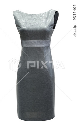 ladies grey dress, clipping path ladies grey dress, clipping path 9355406