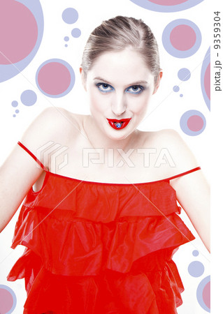 woman in a red dress woman in a red dress 9359304