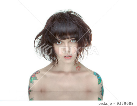 tattooed girl portrait 9359688