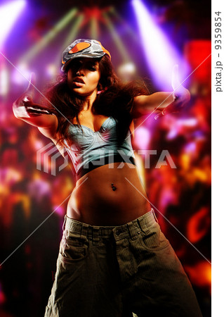 young nice girl dancing modern dances 9359854