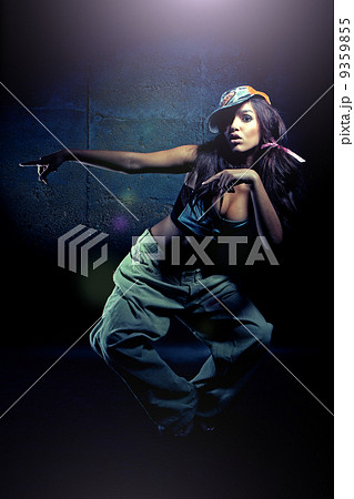 young nice girl dancing modern dances young nice girl dancing modern dances 9359855