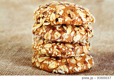 homemade oatmeal cookies on baking 9360037