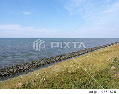オランダ ワッデン海の写真素材