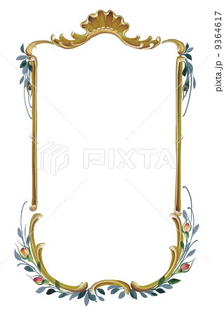 金のフレームと花 金のフレームと花 9364617