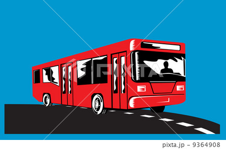 Coach Bus Shuttle Retro 9364908