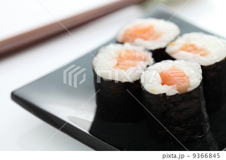 Maki Rolls isolated in white background Maki Rolls isolated in white background 9366845