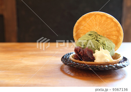 Green tea ice cream Green tea ice cream 9367136