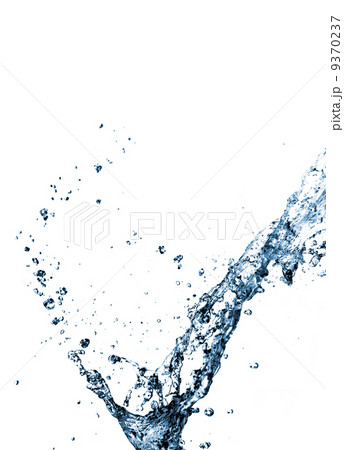 Stylish water splash. Isolated on white background Stylish water splash. Isolated on white background 9370237