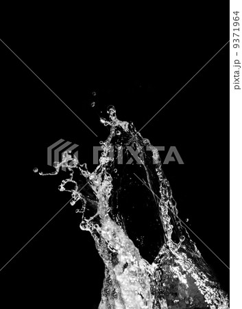 Stylish water splash. Isolated on black background Stylish water splash. Isolated on black background 9371964
