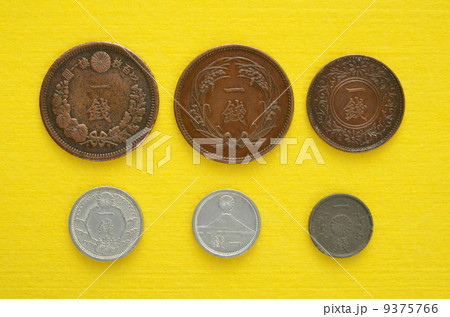 明治、大正、昭和、の１銭硬貨の移り変わりの写真素材 [9375766] - PIXTA