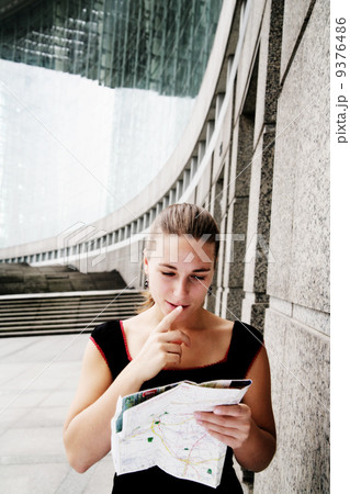 Girl With Map Girl With Map 9376486