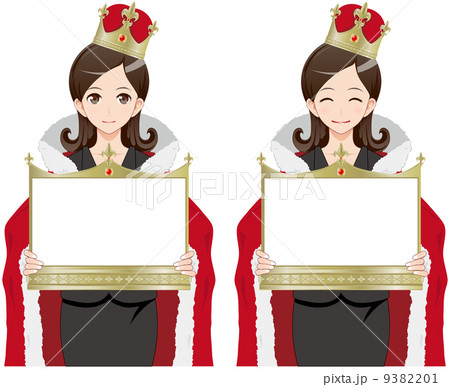 女性　王様　金 ボード1 9382201