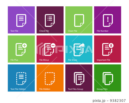 Notepad Document file and Note icons. 9382307