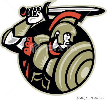 Roman Centurion Soldier With Sword And Shield 9382529