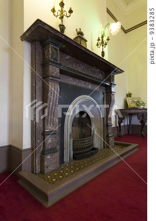 洋館の暖炉の写真素材