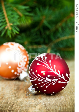 christmas decorations and fir tree 9384529