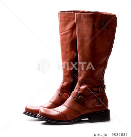pair of brown boots pair of brown boots 9385885