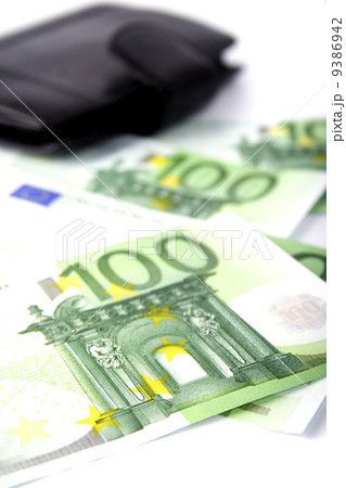 euro and a leather purse euro and a leather purse 9386942